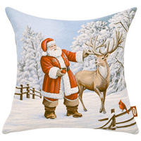 PREVLEKA ZA BLAZINO  NOEL FROST  45/45 cm       večbarvno  - večbarvno, Basics, tekstil (45/45cm) - X-Mas