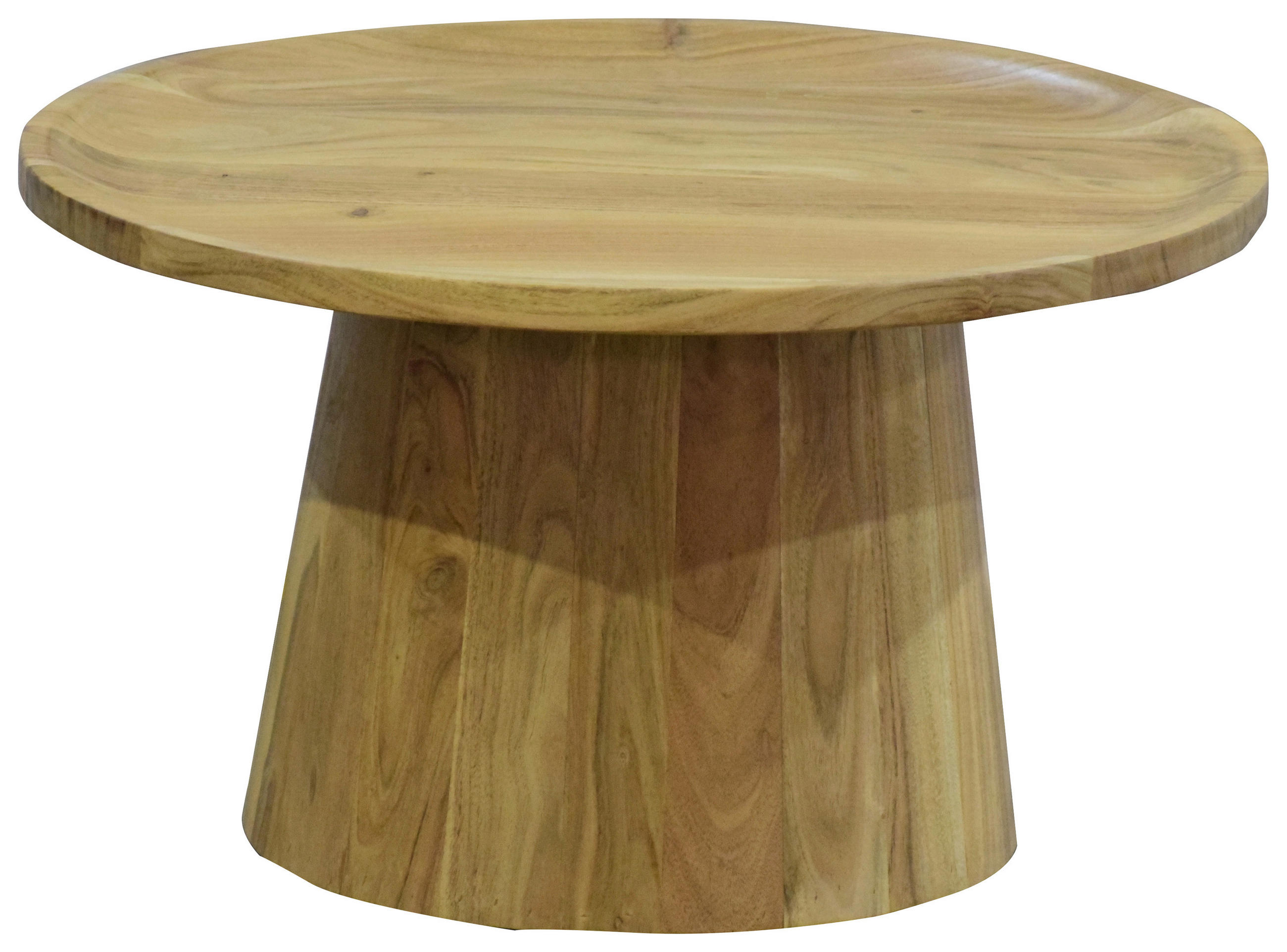 COUCHTISCH Akazie vollmassiv 66/38/66 cm rund Akaziefarben  - Akaziefarben, Design, Holz (66/38/66cm) - Carryhome
