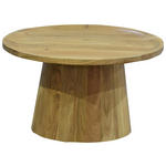COUCHTISCH Akazie vollmassiv 66/38/66 cm rund Akaziefarben  - Akaziefarben, Design, Holz (66/38/66cm) - Carryhome