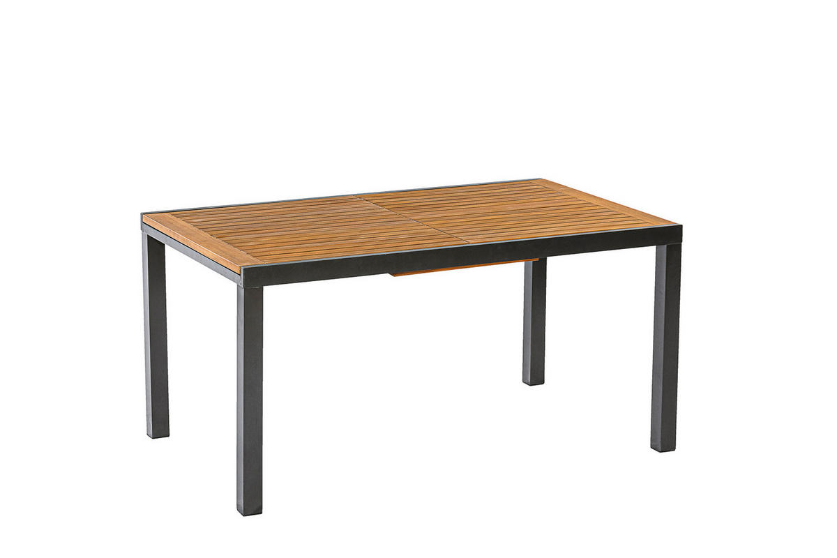GARTENSET Akazie massiv Aluminium  - Graphitfarben/Naturfarben, MODERN, Holz/Textil - Gardenson