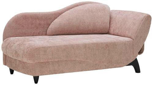 LIEGE Webstoff Altrosa  - Schwarz/Altrosa, MODERN, Holz/Textil (171-190/87/84cm) - Joka