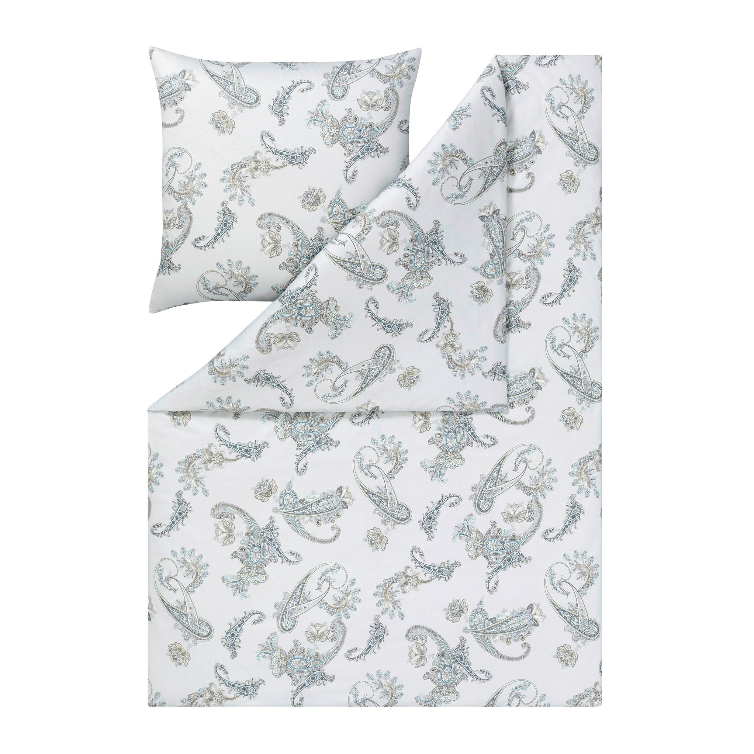 BETTWÄSCHE Katrin Interlock-Jersey 155/220 cm  - Silberfarben, Design, Textil (155/220cm) - Estella