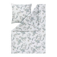 BETTWÄSCHE 2-teilig KATRIN Interlock-Jersey 135/200 cm  - Silberfarben, Design, Textil (135/200cm) - Estella