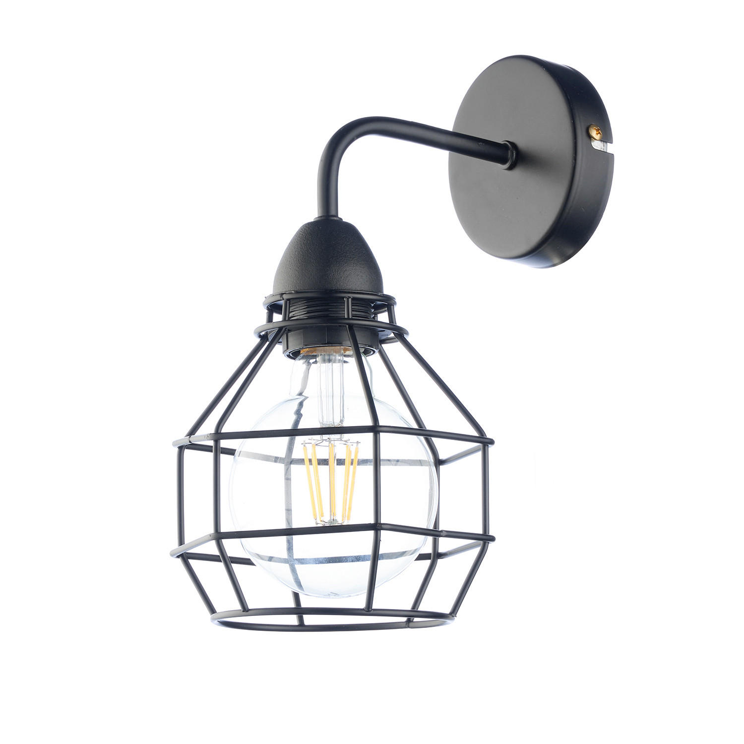 VÄGGLAMPA App 16/16/23 cm   - svart, Basics, metall (16/16/23cm)