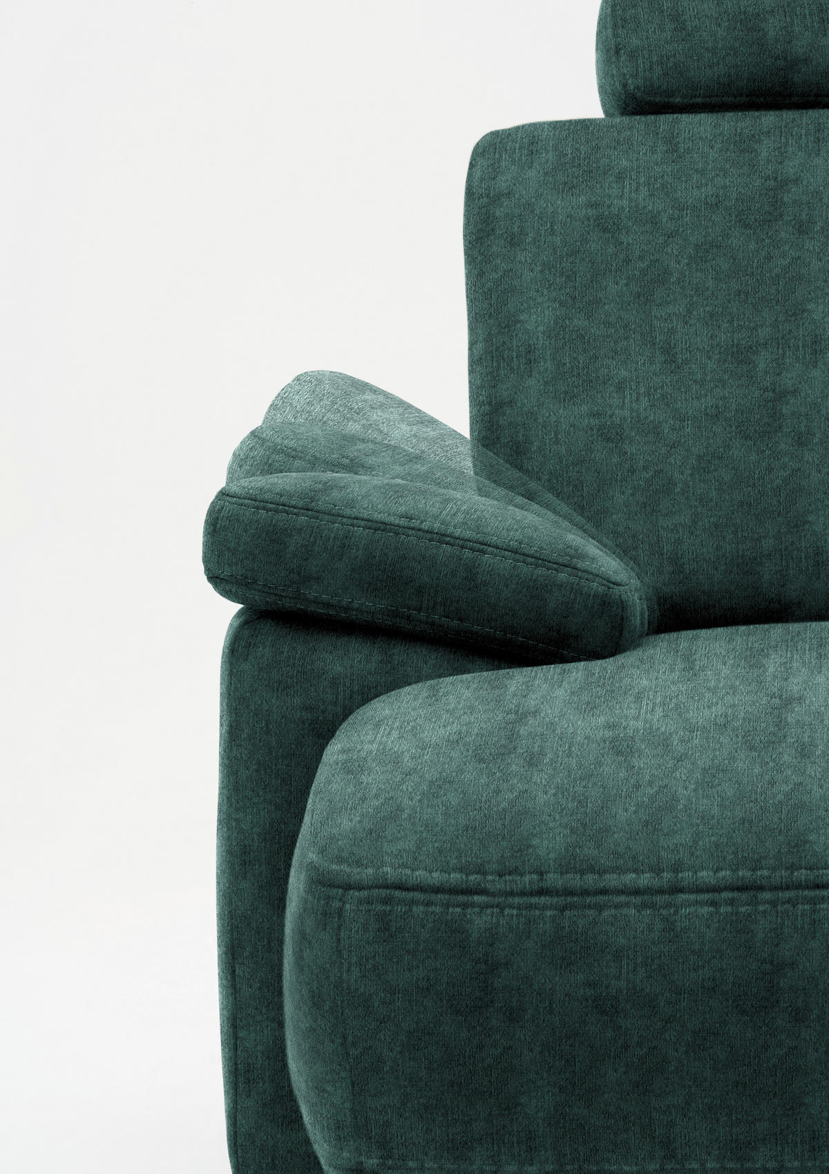 WOHNLANDSCHAFT in Velours Opal  - Eichefarben/Opal, Konventionell, Holz/Textil (167/316/235cm) - Beldomo System