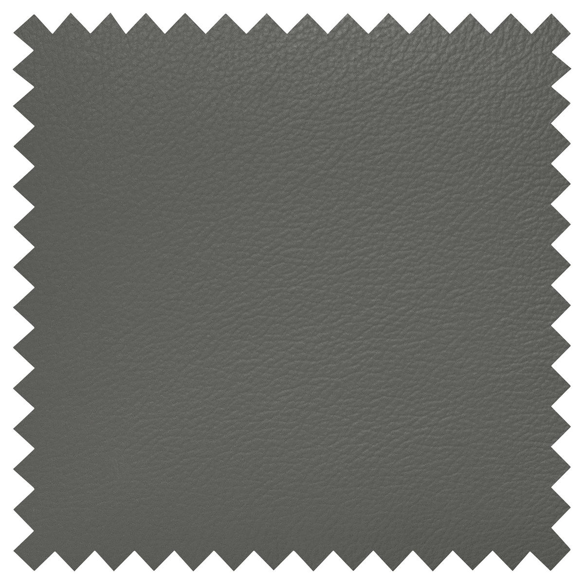 3-SITZER-SOFA in Echtleder Anthrazit  - Anthrazit/Schwarz, Design, Leder/Kunststoff (205/92/85cm) - Livetastic