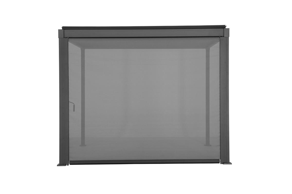 PERGOLA-ROLLO   - Anthrazit/Grau, Basics, Textil/Metall (279/224cm) - Gardenson
