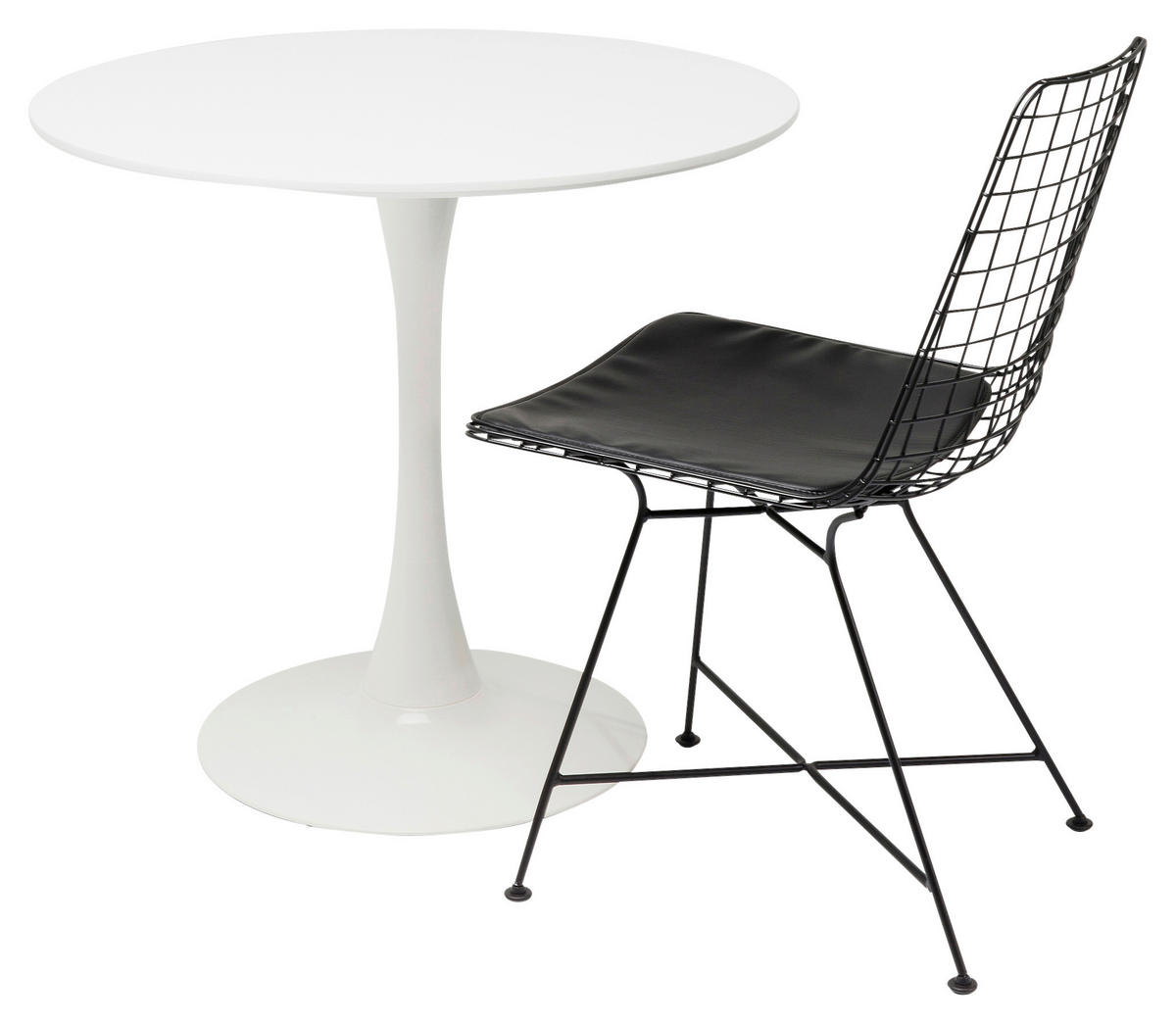 ESSTISCH in Holzwerkstoff 80/80/74 cm  - Weiß, Design, Holzwerkstoff/Metall (80/80/74cm) - Kare-Design