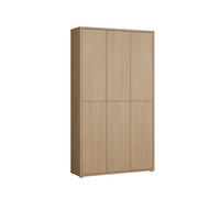SCHUHSCHRANK Eichefarben  - Eichefarben/Grau, MODERN, Holzwerkstoff/Kunststoff (109,2/191,9/34,9cm) - Carryhome