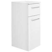 SPODNÍ SKŘÍŇKA, bílá, 30/72/33 cm - bílá/barvy chromu, Konvenční, kompozitní dřevo/sklo (30/72/33cm) - Xora