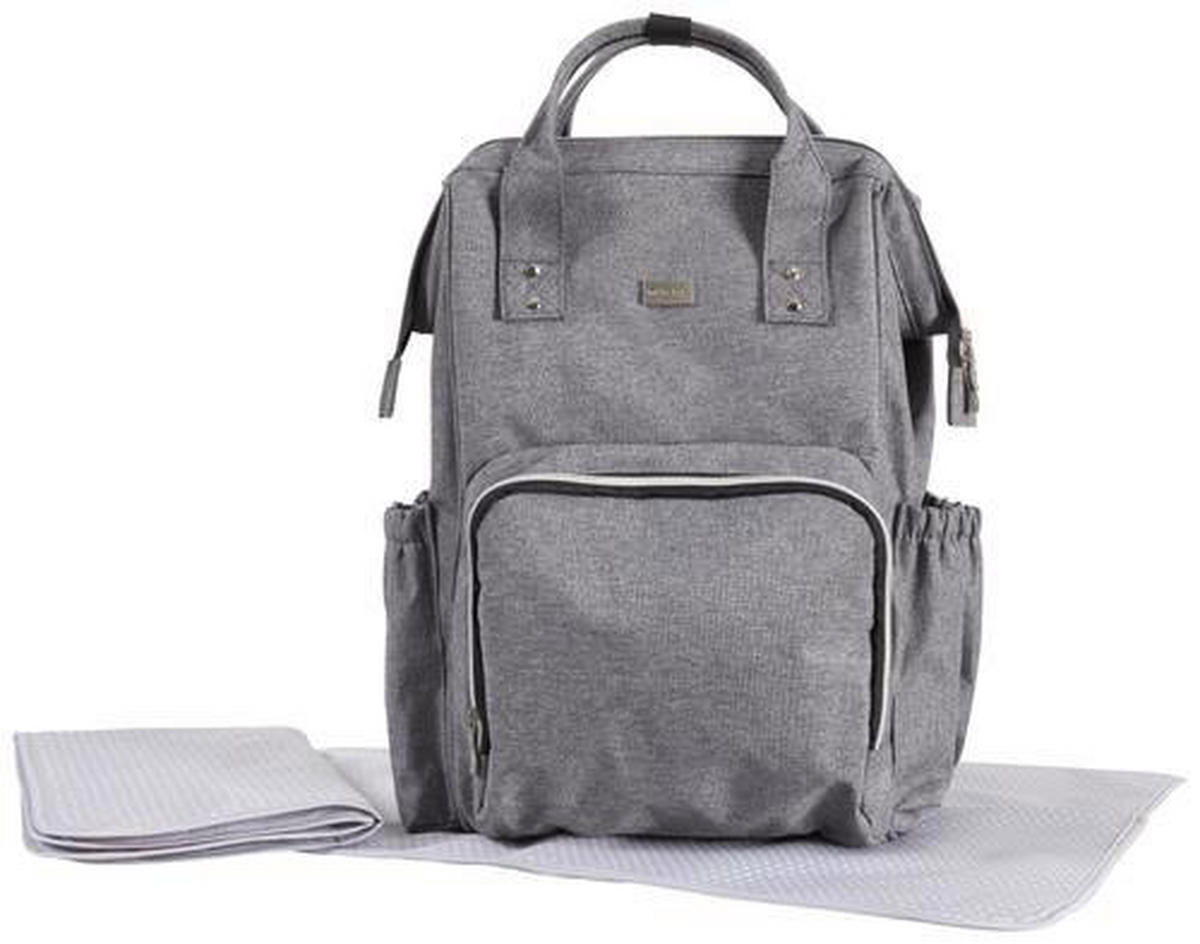 WICKELRUCKSACK  - Grau, Basics, Kunststoff/Textil (48/27/14cm) - My Baby Lou