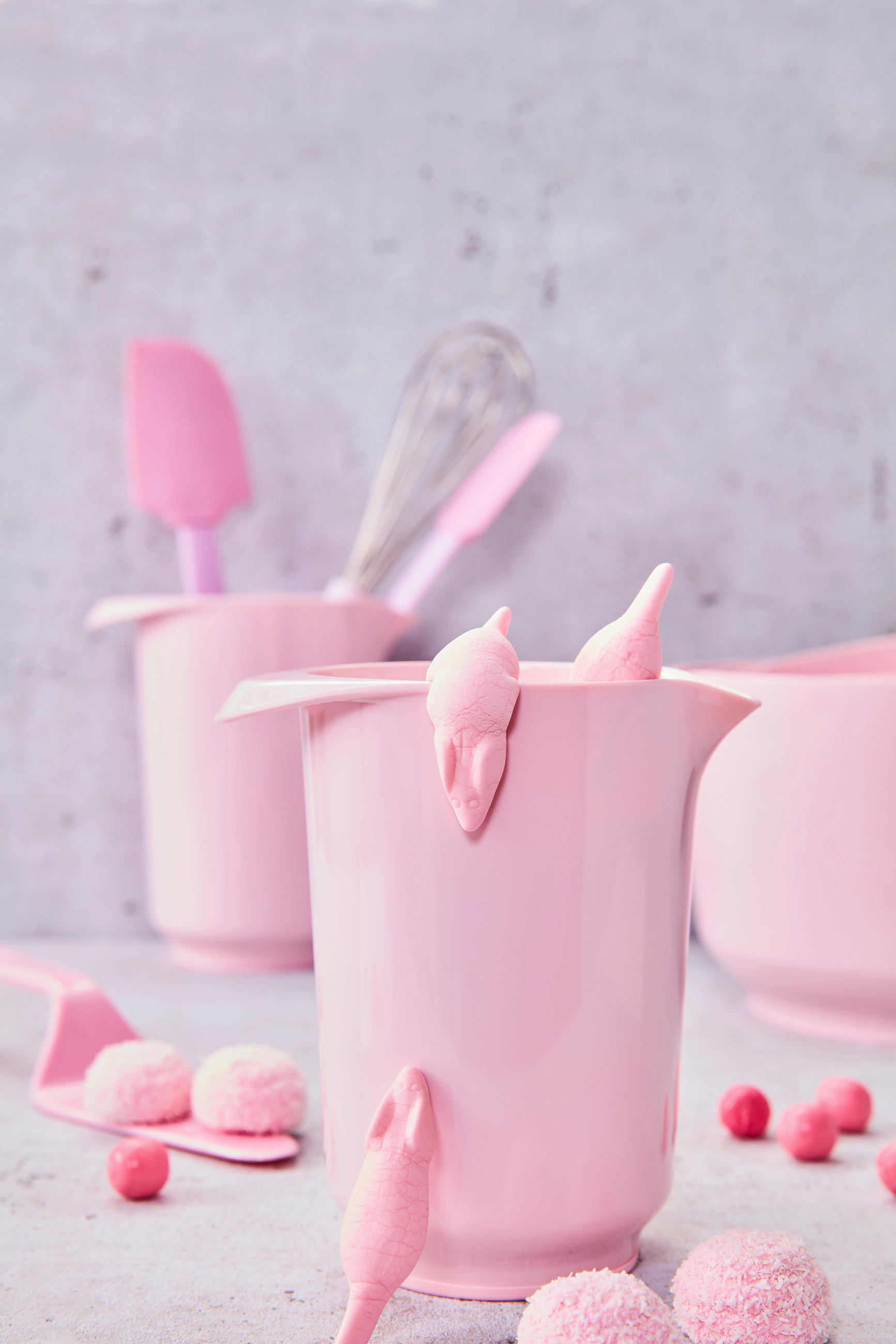 RÜHRSCHÜSSEL - Rosa, Basics, Kunststoff (1,5l) - Birkmann