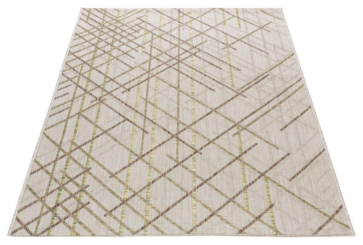 VONKAJŠÍ KOBEREC, 120/170 cm, sivá, zelená - sivá/zelená, Basics, textil (120/170cm) - Livetastic