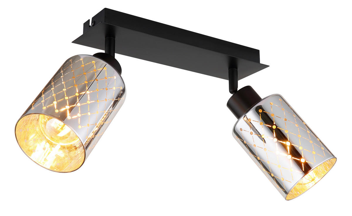 STRAHLER 46/9/22 cm   - Klar/Chromfarben, Basics, Glas/Metall (46/9/22cm) - Globo