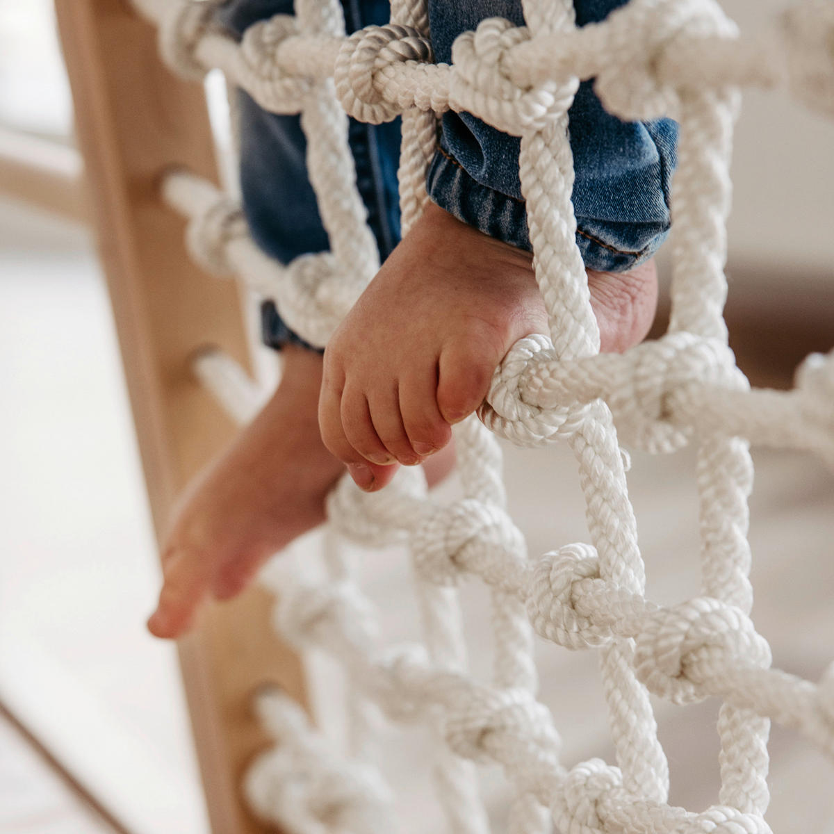 KLETTERGERÜST - Weiß, Basics, Holz (113/115/110cm) - CLIFF