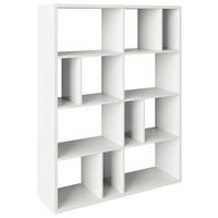REGAL 113/147/34 cm bela  - bela, Basics, leseni material (113/147/34cm) - MID.YOU