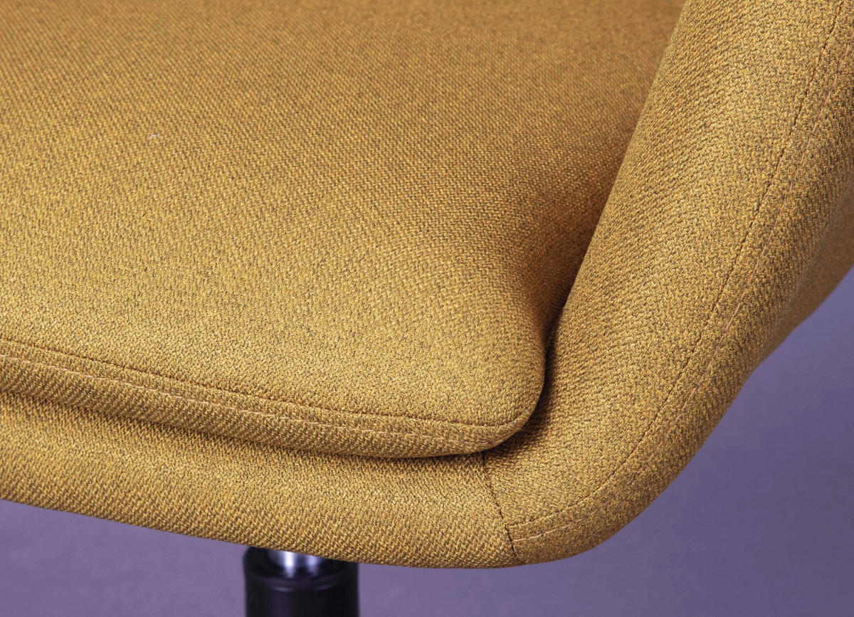 OTOČNÁ STOLIČKA PRE MLÁDEŽ, kari žltá - čierna/kari žltá, Konventionell, kov/textil (61,50/83,50-91/63cm) - MID.YOU
