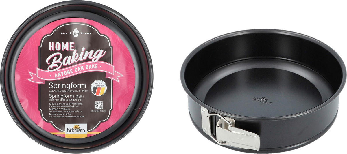 BACKFORMENSET Home Baking  - Schwarz, KONVENTIONELL, Metall - Birkmann