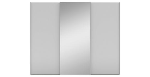 SCHWEBETÜRENSCHRANK 270/223/69 cm 3-türig Grau - Alufarben/Grau, KONVENTIONELL, Glas/Holzwerkstoff (270/223/69cm) - Novel