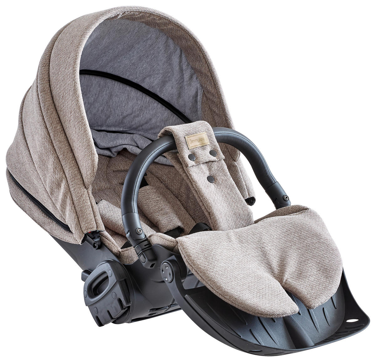 KINDERWAGENSET Beauty Plus Vegie  - Beige/Naturfarben, Trend, Textil/Metall (111/60/108cm) - Jimmylee