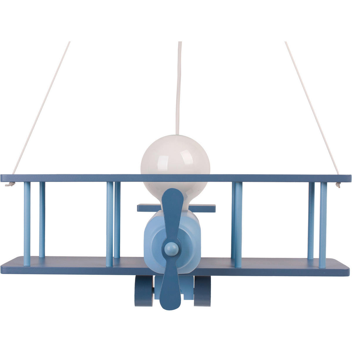 KINDERHÄNGELEUCHTE 42/45/75 cm   - Blau, KONVENTIONELL, Holz (42/45/75cm)