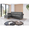 ECKSOFA GLENDALE E Dunkelgrau Flachgewebe  - Eichefarben/Dunkelgrau, KONVENTIONELL, Holz/Textil (166/253cm) - Sit & More