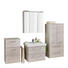 SEITENSCHRANK Pinienfarben - Chromfarben/Pinienfarben, Design, Glas/Holzwerkstoff (45/73,2/33cm) - Sadena