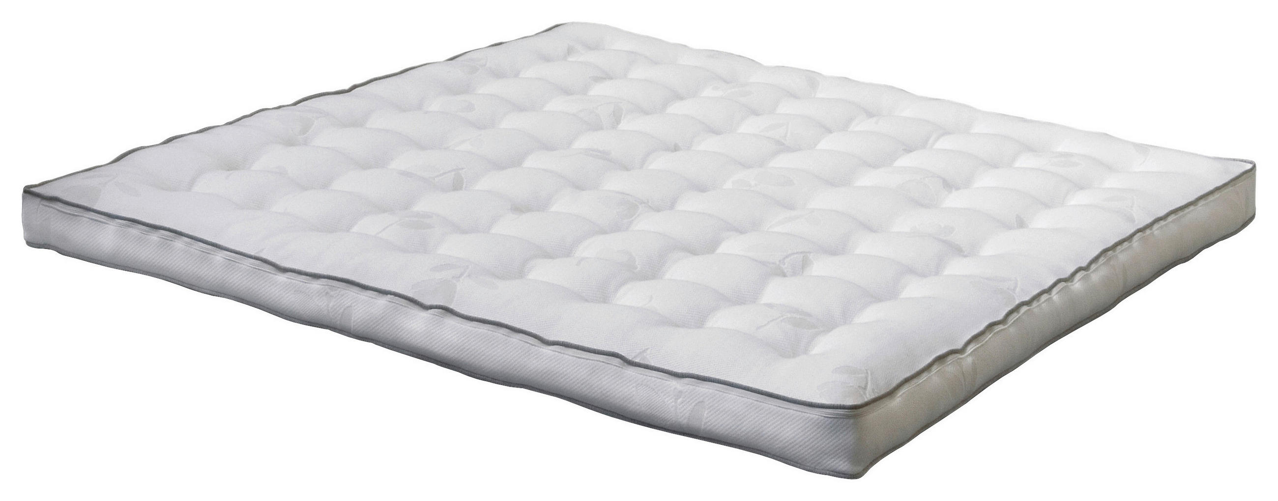 BÄDDMADRASS 80/200 cm  höjd ca 8 cm  - vit/grå, Klassisk, textil (80/200cm) - Cassando