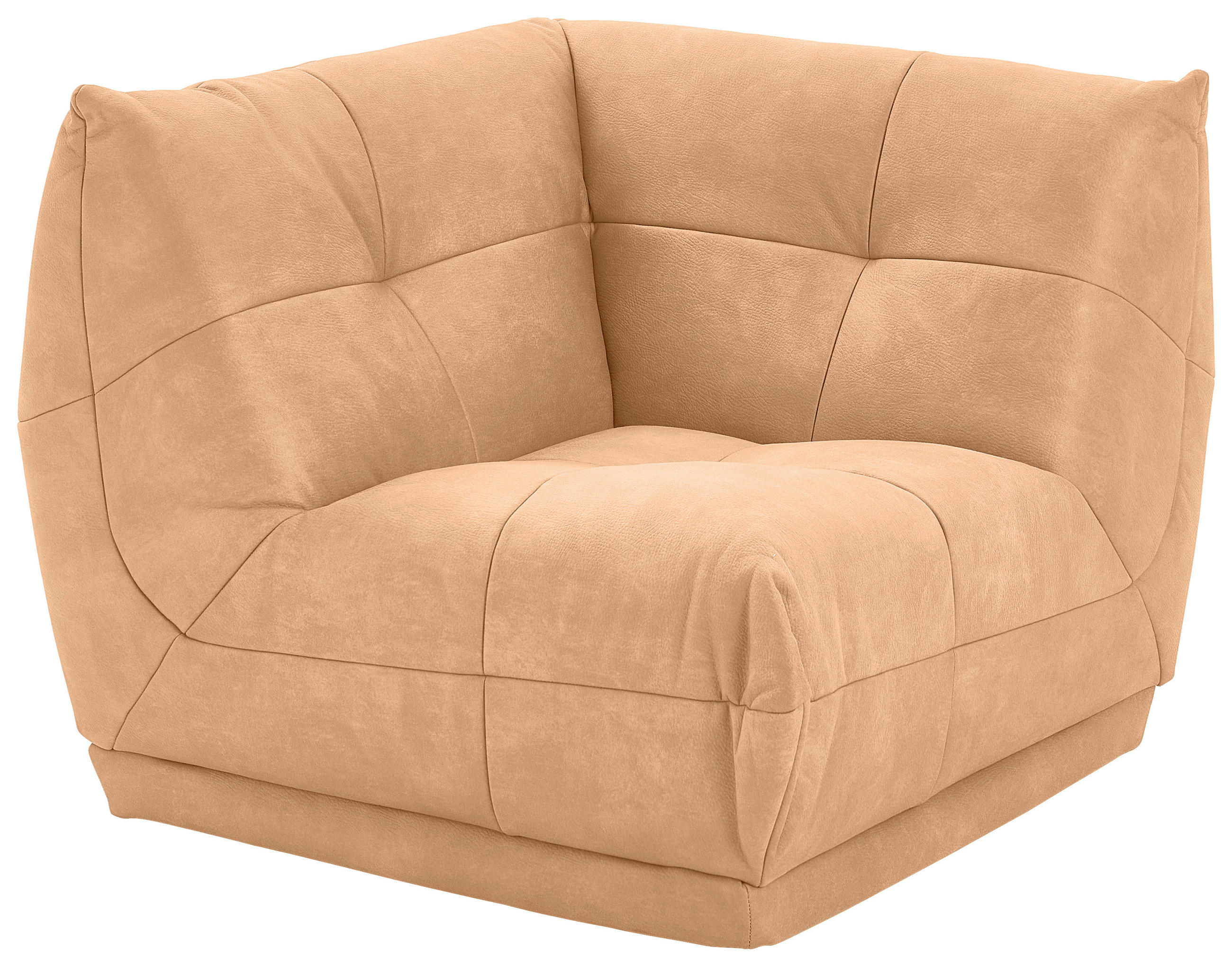 SOFAELEMENT Lederlook Hellbraun  - Hellbraun, Trend, Textil (105/80/105cm) - Livetastic