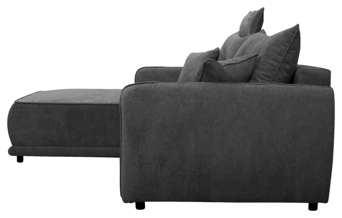 ECKSOFA  FRESH Anthrazit Struktur  - Anthrazit/Beige, Design, Kunststoff/Textil (195/264cm) - MID.YOU