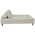 SCHLAFSOFA Lia in Webstoff Taupe  - Taupe/Schwarz, Design, Textil/Metall (197/84/92,5cm) - Hom`in