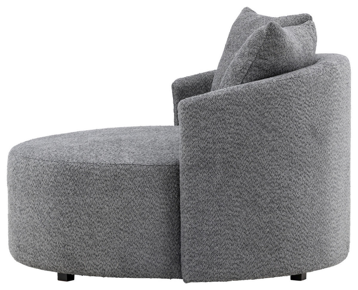 XXL-FÅTÖLJ i textil grå  - grå, Design, textil (120/72/118cm) - Livetastic