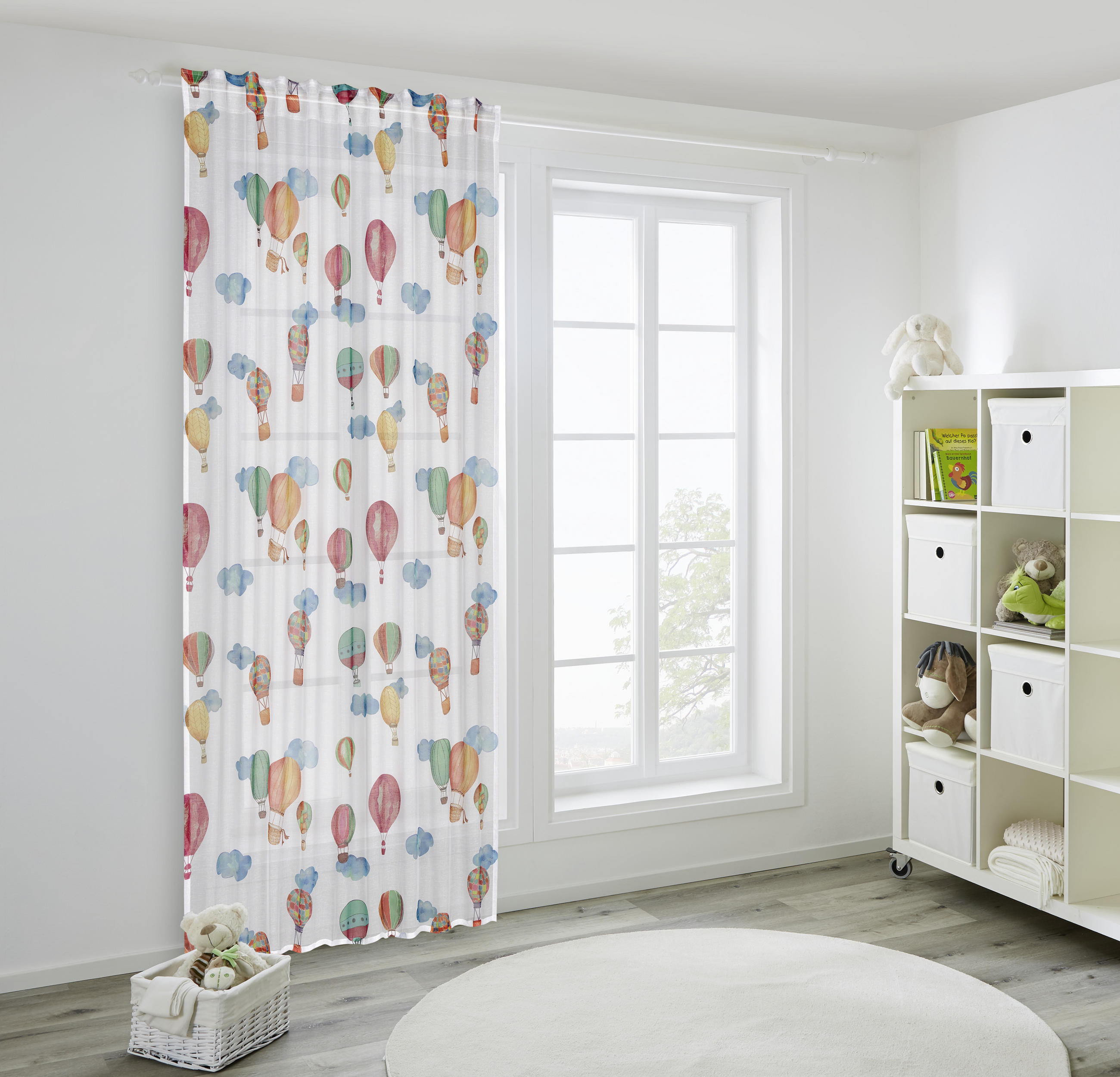 OTROŠKA ZAVESA  prosojno  140/245 cm   - večbarvno, Basics, tekstil (140/245cm) - Ben'n'jen