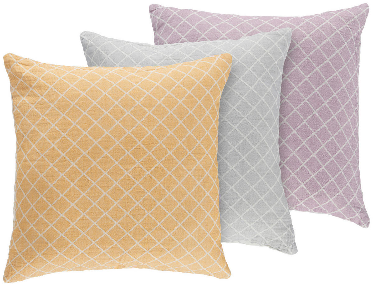 POŤAH NA VANKÚŠ  50/50 cm - žltá/prírodná farba, Konventionell, textil (50/50cm) - Ambiente