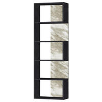 Etajeră, 50/175/25 cm, negru, alb,  - alb/negru, Modern, material pe bază de lemn (50/175/25cm) - Carryhome