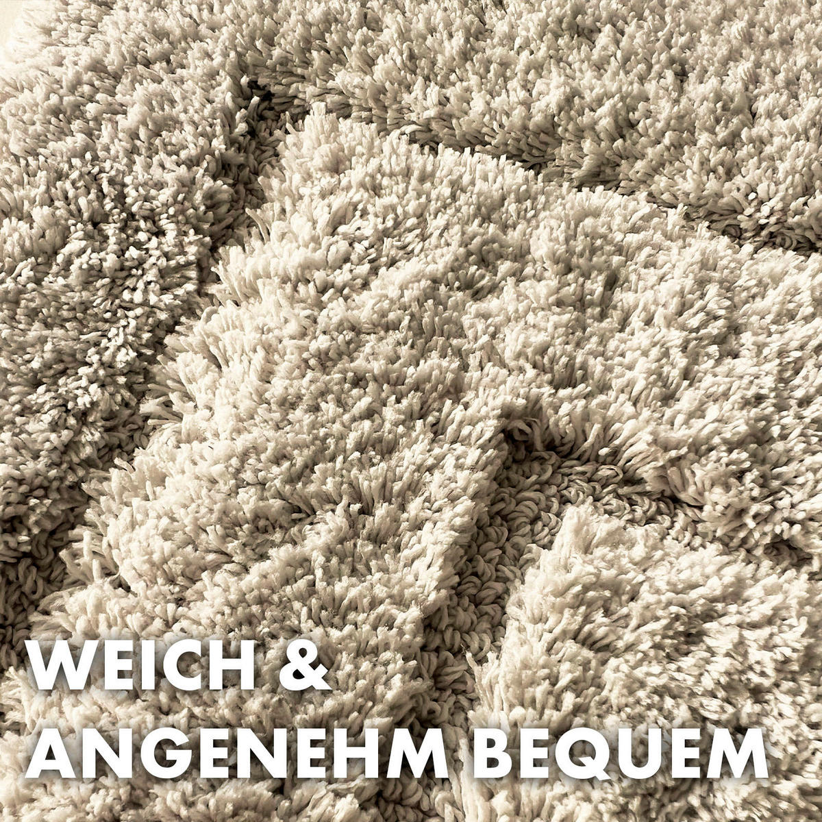 BADEMATTE Atlantis Beige 50/80 cm  - Beige, Basics, Kunststoff/Textil (50/80cm) - Floordirekt
