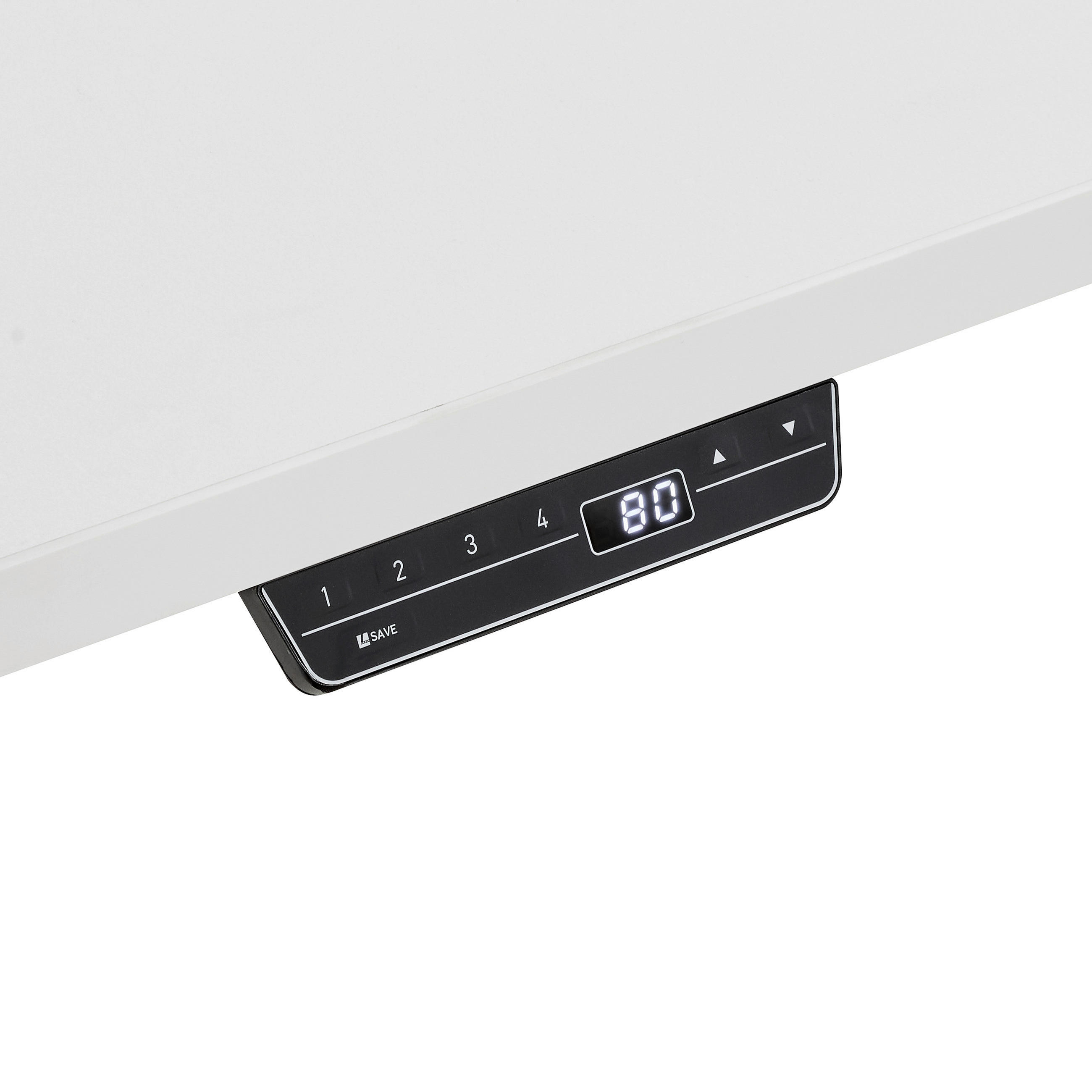SCHREIBTISCH 160/80/56-124 cm  in Weiß  - Alufarben/Weiß, Design, Holzwerkstoff/Metall (160/80/56-124cm) - Voleo