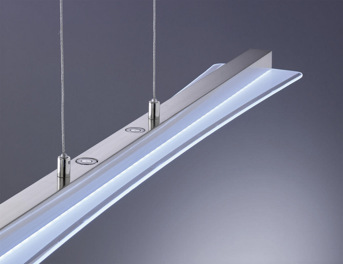 VISEČA LED-SVETILKA  Smash /1800 lm/3000-6500 K/230 V/ - barve niklja/bela, Trend, kovina/steklo (100/150/12cm)