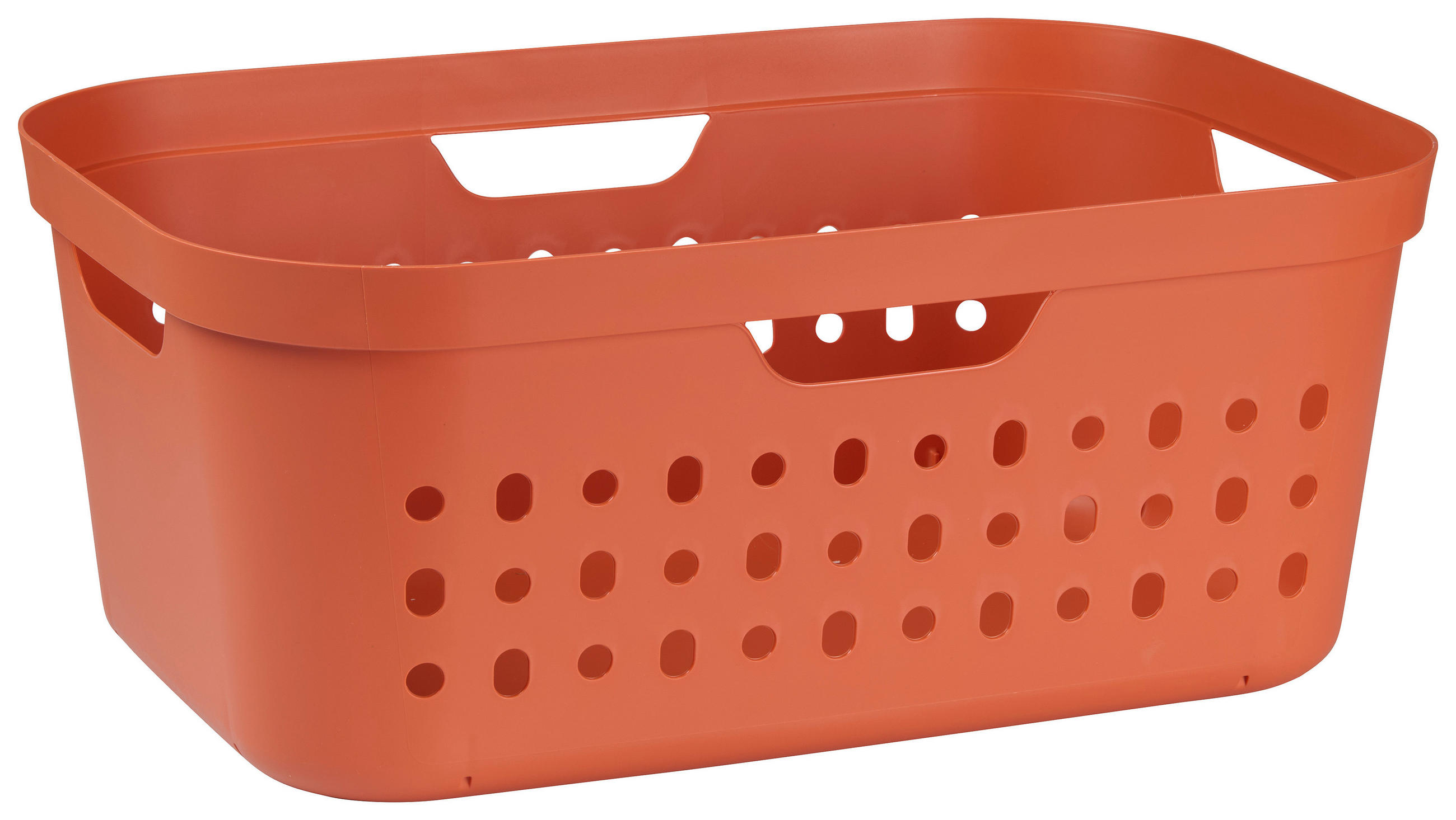 WÄSCHEKORB - Koralle, KONVENTIONELL, Kunststoff (38,5/23,3/56,6cm) - Rotho