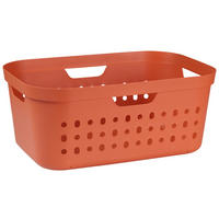 WÄSCHEKORB - Koralle, KONVENTIONELL, Kunststoff (38,5/23,3/56,6cm) - Rotho