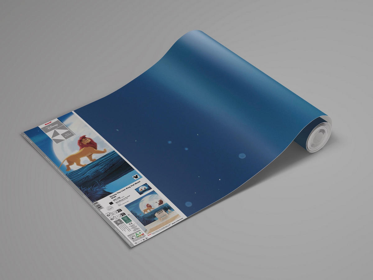 FOTOTAPETE THE LION KING MOON WALK  - Blau, Design, Textil (350/250cm) - Disney