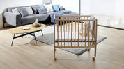 BEISTELLBETT Buche vollmassiv Buchefarben  - Buchefarben, Basics, Holz/Textil (84/48/83cm) - My Baby Lou