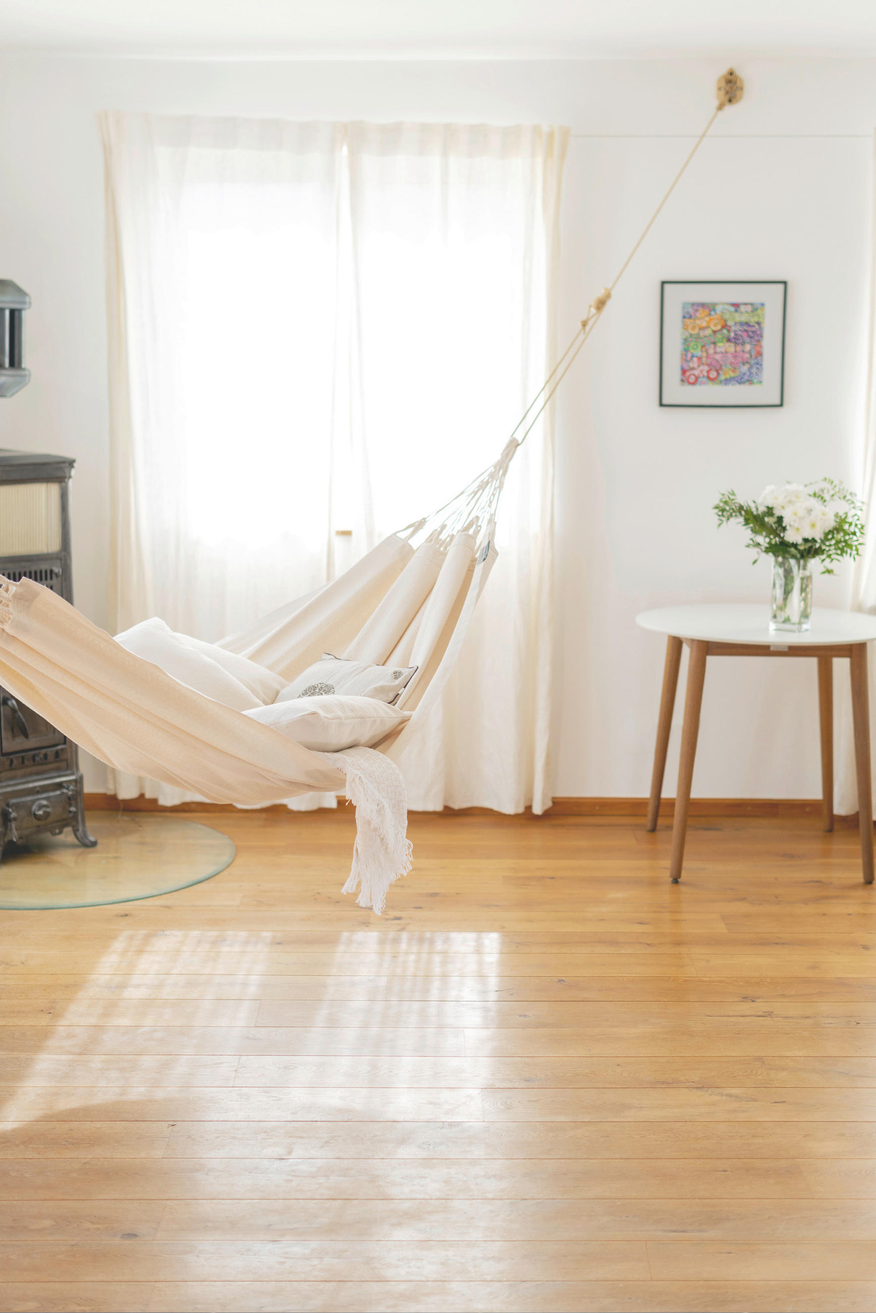 HÄNGEMATTE single org. cotton  - Weiß, KONVENTIONELL, Textil (140/300cm) - La Siesta