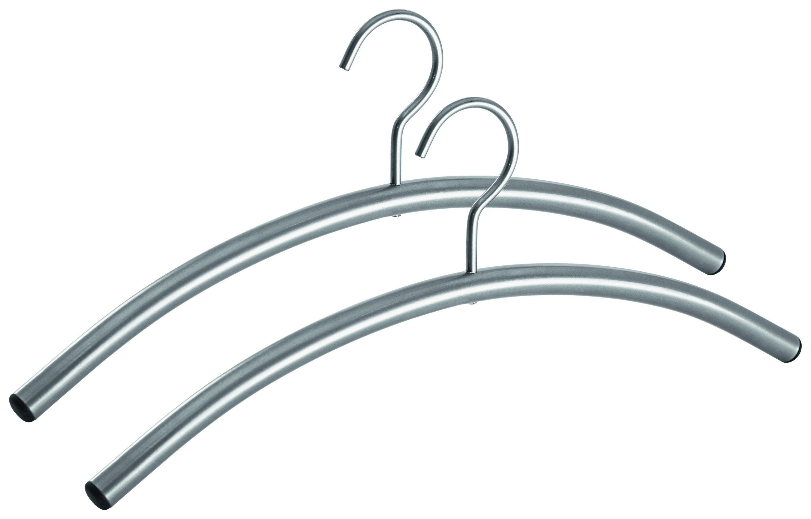 KLEIDERBÜGELSET 2-TEILIG 47 cm Metall  - Silberfarben, Basics, Metall (47cm)