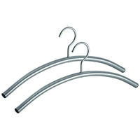 KLEIDERBÜGELSET 2-TEILIG 47 cm Metall  - Silberfarben, Basics, Metall (47cm)