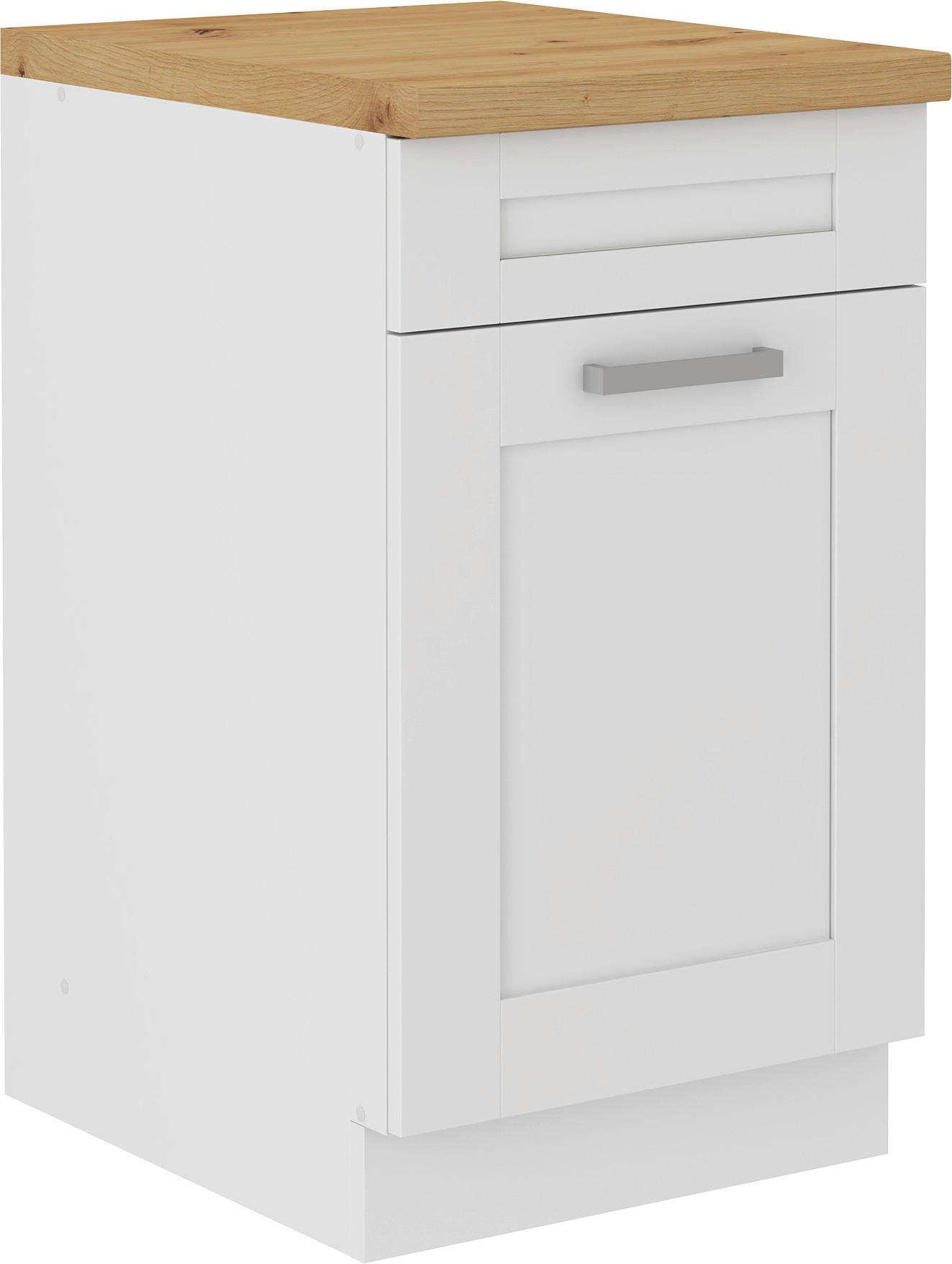 Spülenschrank Luisa B: 50 Cm Weiß Mit Arbeitsplatte