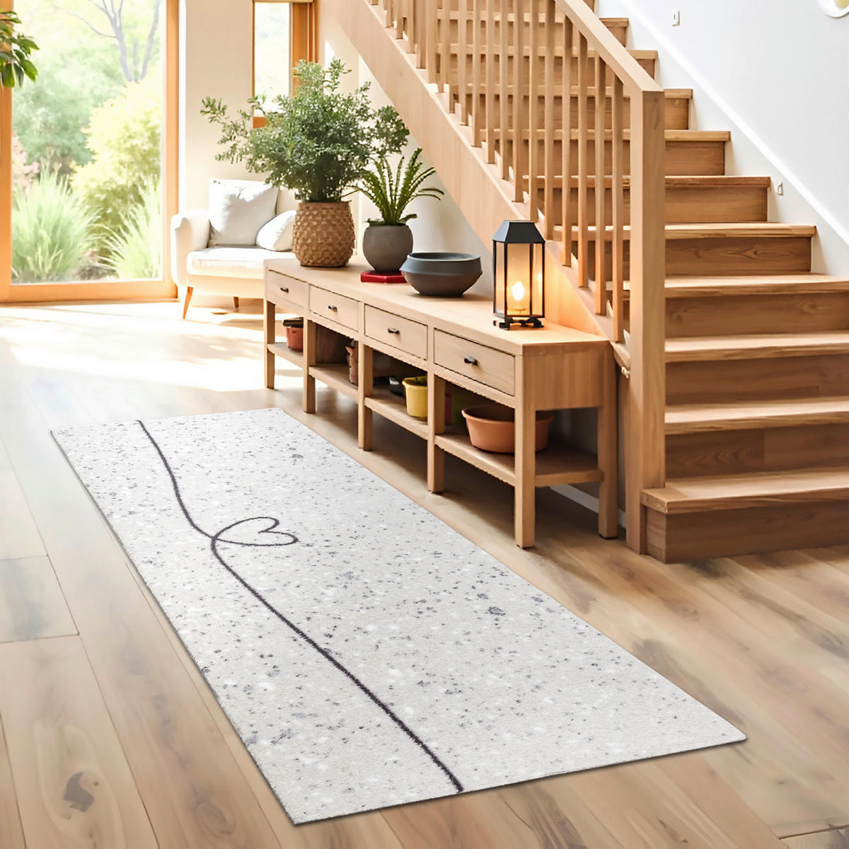 FUßMATTE  50/150 cm  Hellgrau  - Hellgrau, Basics, Kunststoff/Textil (50/150cm) - Astra