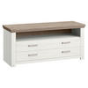 LOWBOARD  in 139,7/62,6/51,2 cm  - Eichefarben/Weiß, Design, Holzwerkstoff/Metall (139,7/62,6/51,2cm) - SetOne by Musterring