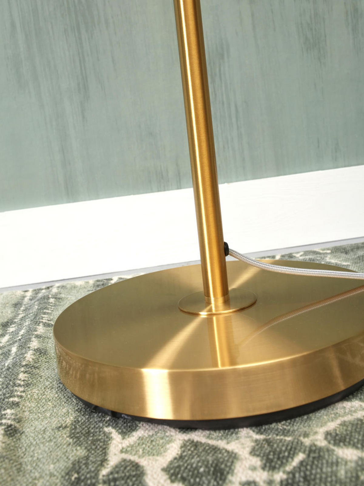 GOLVLAMPA Carrara/Globus 25/159 cm    - vit/guldfärgad, Basics, metall/glas (25/159cm) - It's about Romi