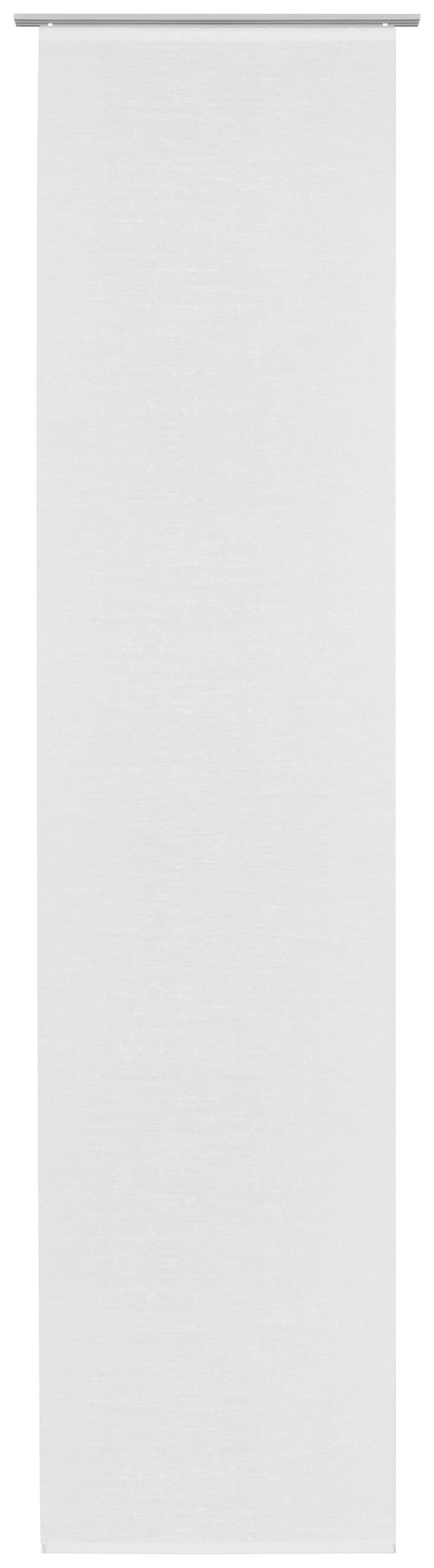 FLÄCHENVORHANG   halbtransparent   60/245 cm  - Weiß, KONVENTIONELL, Textil (60/245cm) - Novel
